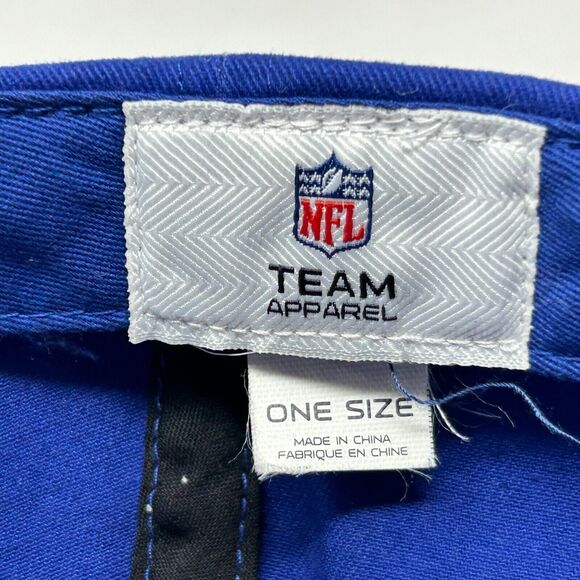 Indianapolis Colts Hat Cap Strapback Blue NFL Team Apparel Football 6 Panel - Picture 8 of 9